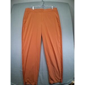 Athleta Women's Orange Pants Stretch Waist  Pockets Size 16T